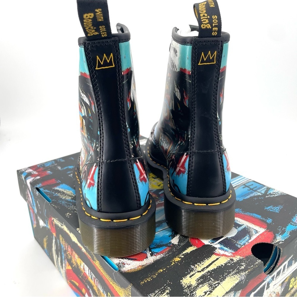 Dr. Martens 1460 BASQUIAT LEATHER LACE UP COMBAT BOOTS​ Limited Edition NEW - Picture 5 of 8